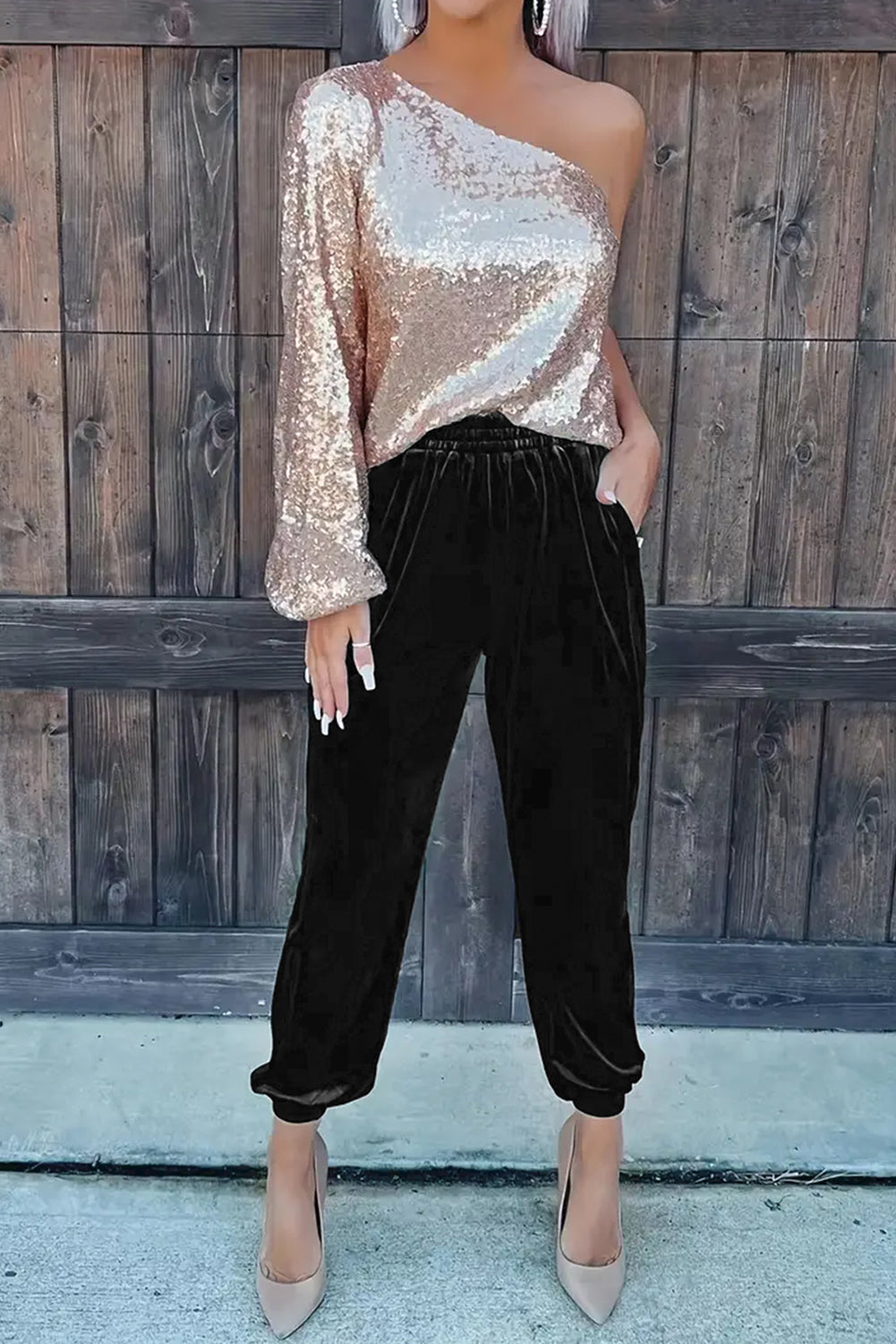 Pocket Velvet Joggers