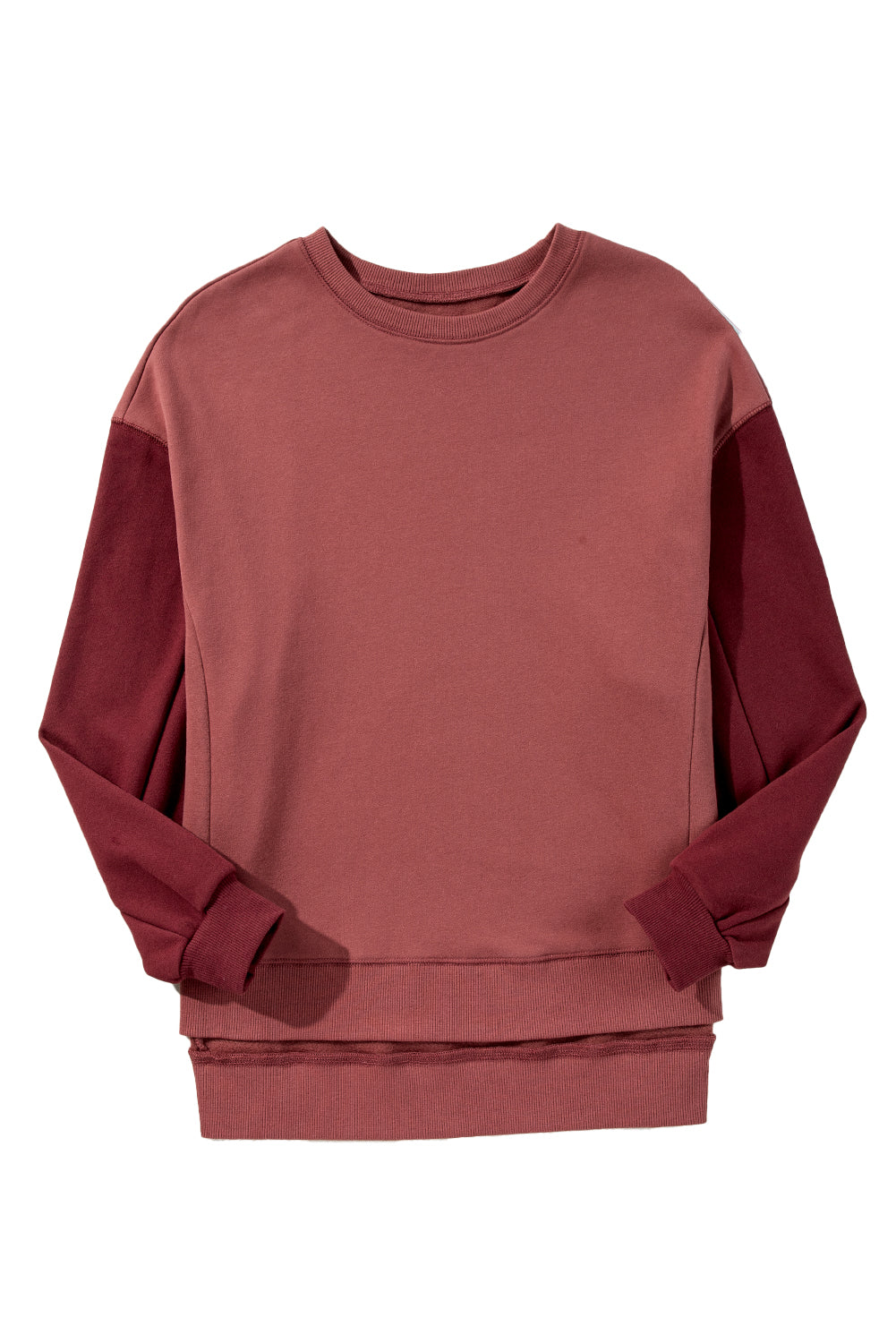 Colorblock Sleeve Drop Shoulder Sweatshirt