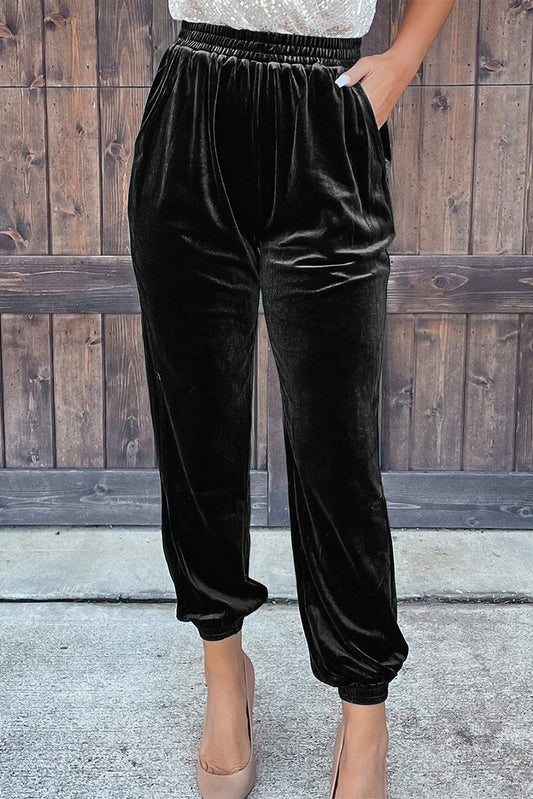 Pocket Velvet Joggers