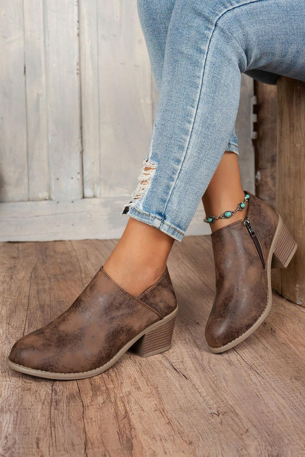 Addison Suede Booties