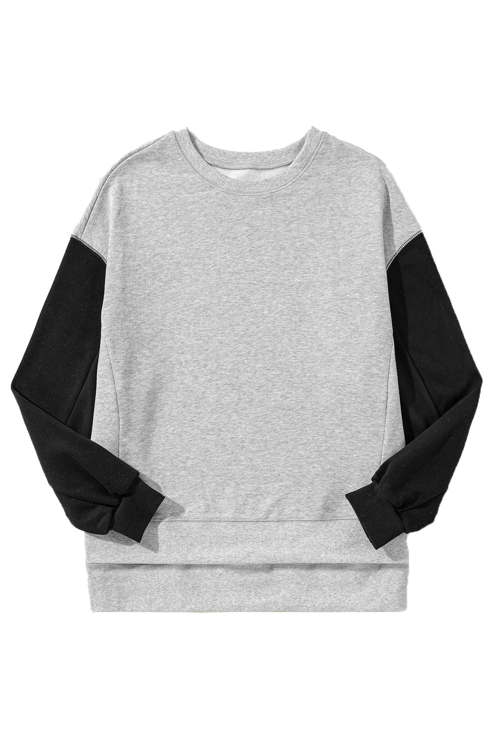 Colorblock Sleeve Drop Shoulder Sweatshirt