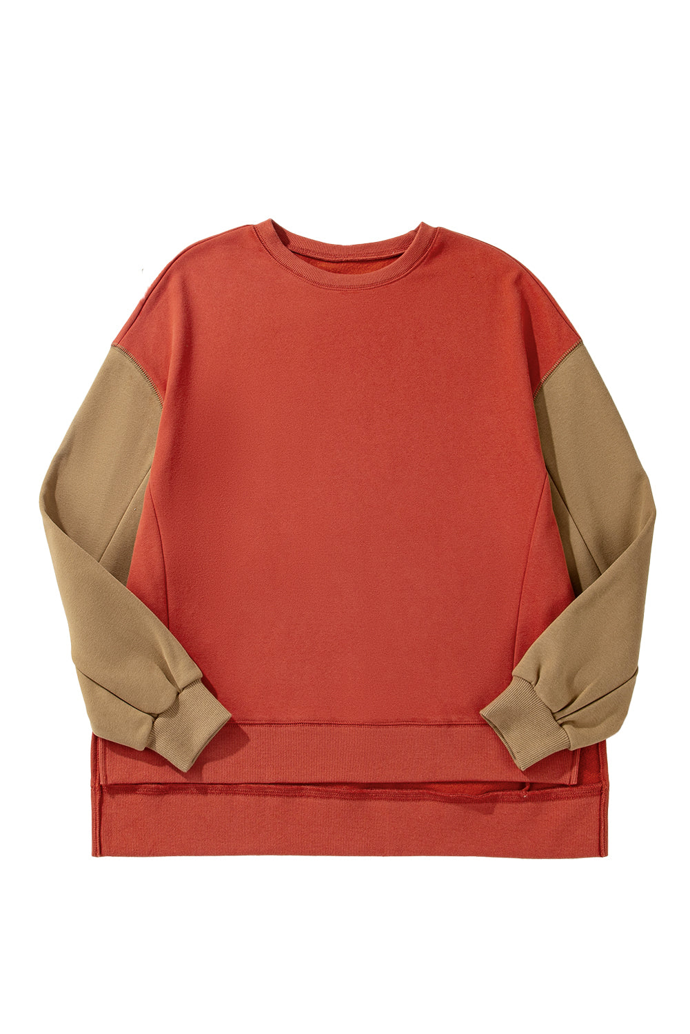 Colorblock Sleeve Drop Shoulder Sweatshirt