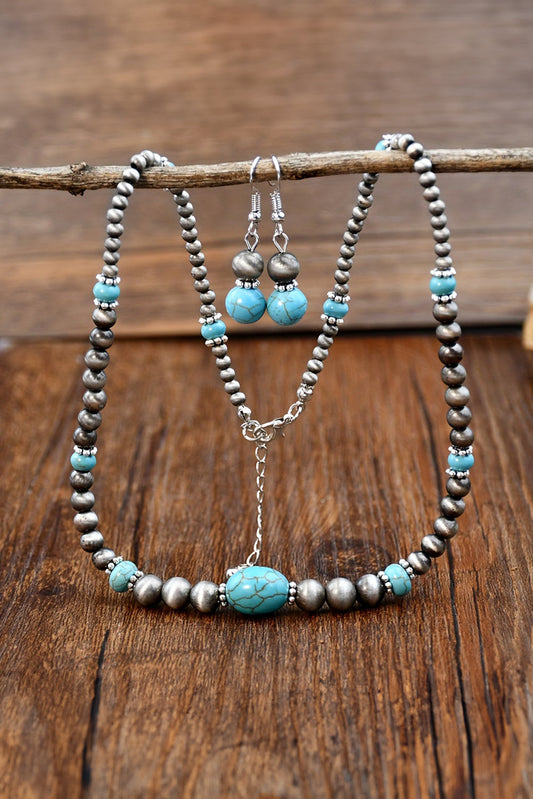 Turquoise Necklace and Earring Set