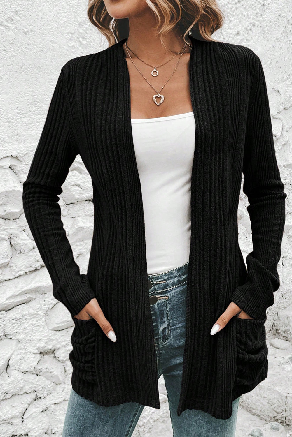 Black Ribbed Jacket