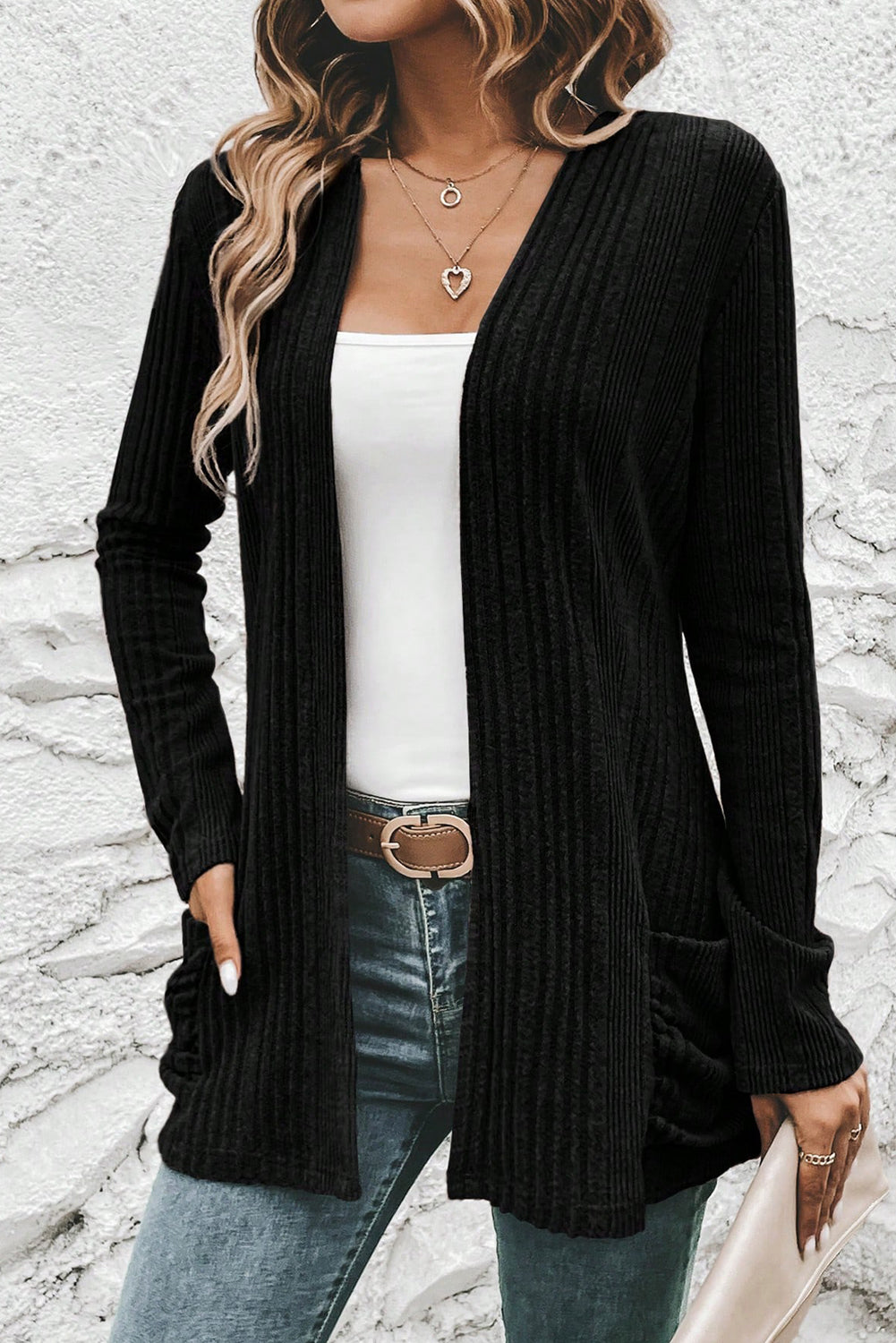 Black Ribbed Jacket