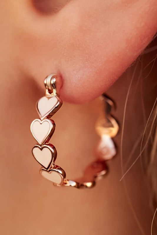 Heart Hoop Earrings